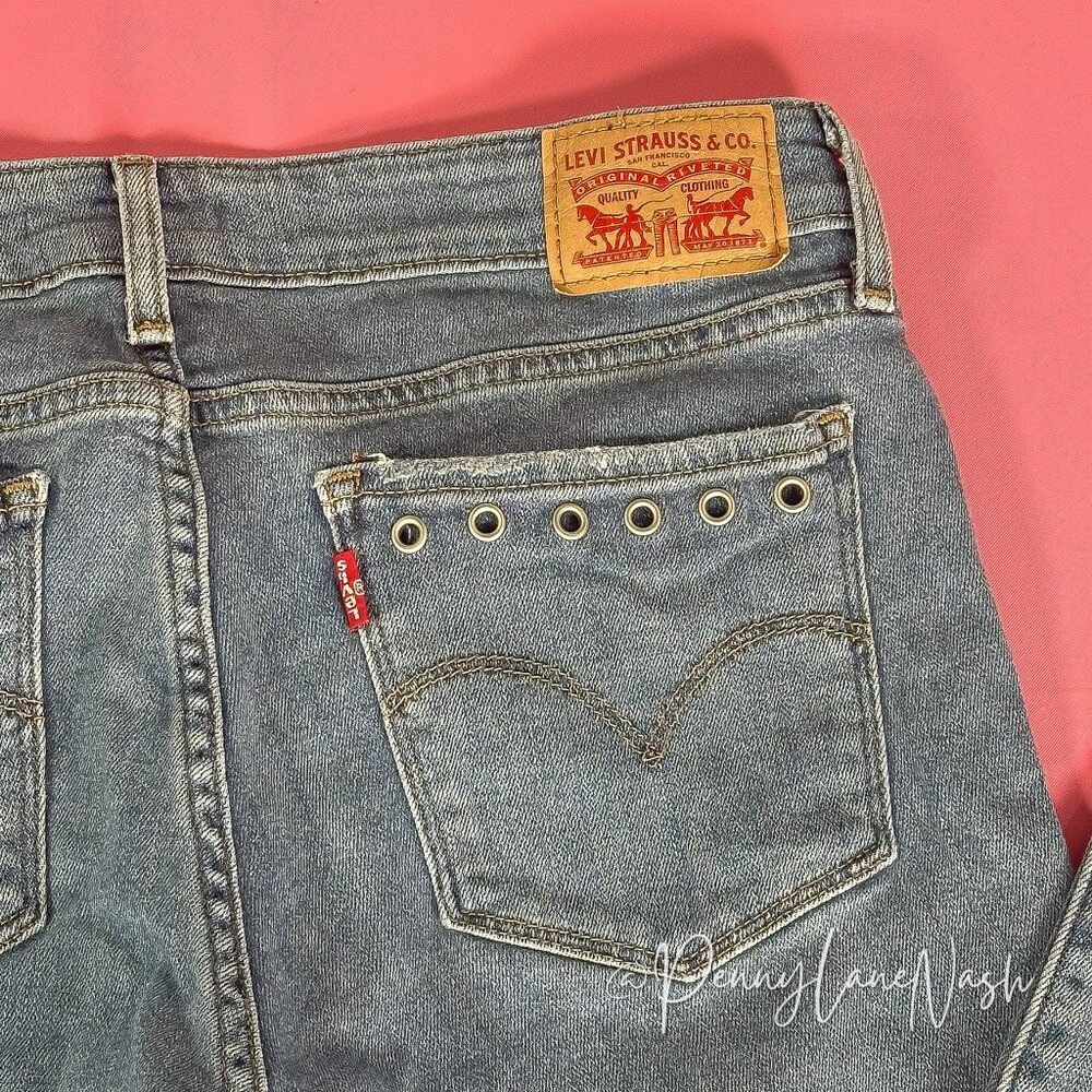 Levi's  711 Skinny Ankle Denim Jeans Chelsea Bling Size 29 - Picture 10 of 12